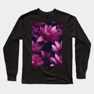 Beautiful Red Violet Burgundy Flowers, for all those who love nature #100 Long Sleeve T-Shirt